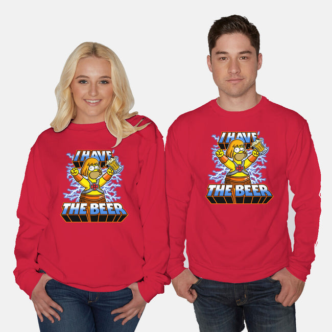 He-Beer-Unisex-Crew Neck-Sweatshirt-Barbadifuoco