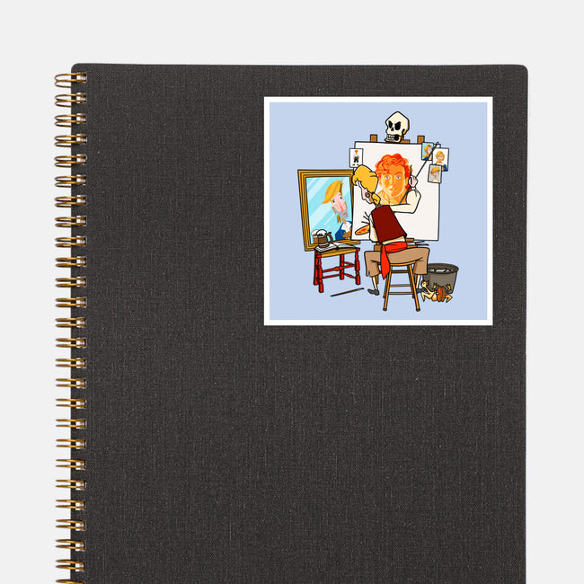 Guybrush Triple Self-Portrait-None-Glossy-Sticker-jasesa