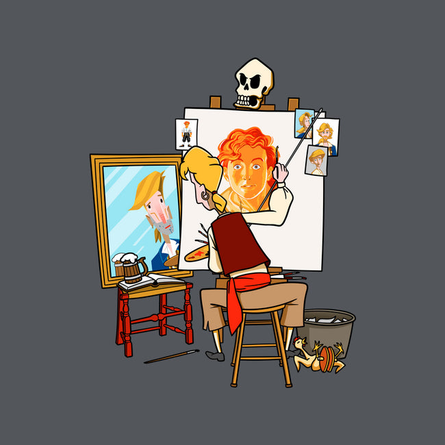 Guybrush Triple Self-Portrait-Womens-Fitted-Tee-jasesa