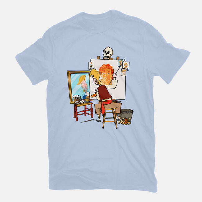 Guybrush Triple Self-Portrait-Womens-Fitted-Tee-jasesa