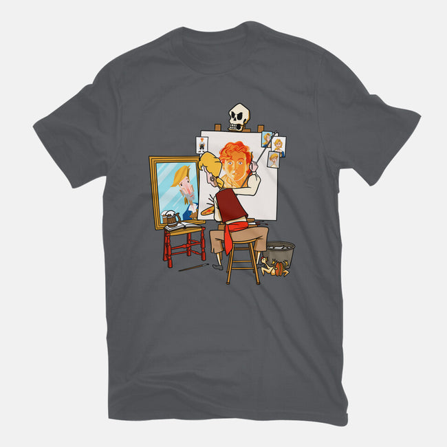 Guybrush Triple Self-Portrait-Womens-Fitted-Tee-jasesa
