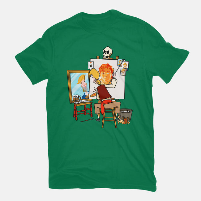 Guybrush Triple Self-Portrait-Womens-Fitted-Tee-jasesa