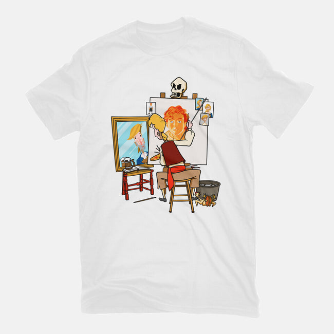 Guybrush Triple Self-Portrait-Womens-Fitted-Tee-jasesa