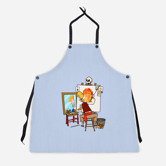 Guybrush Triple Self-Portrait-Unisex-Kitchen-Apron-jasesa
