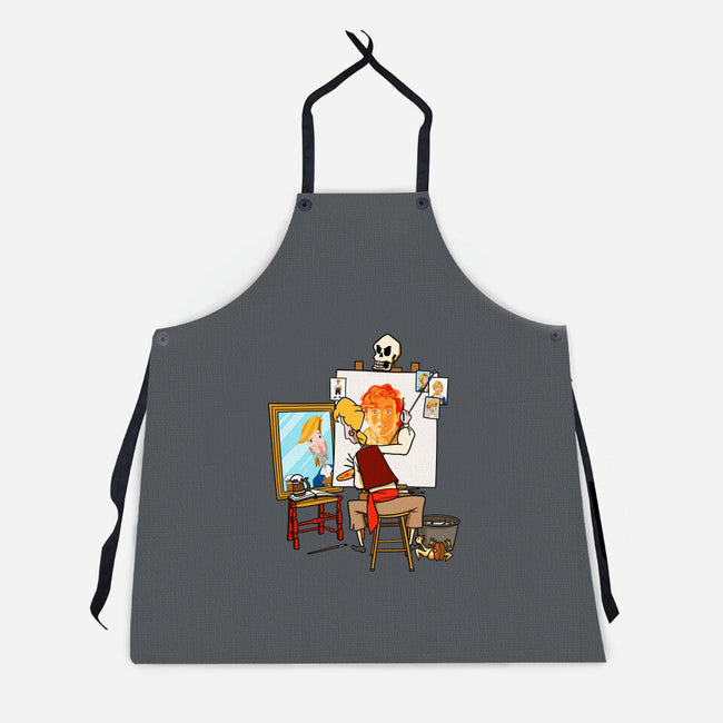 Guybrush Triple Self-Portrait-Unisex-Kitchen-Apron-jasesa