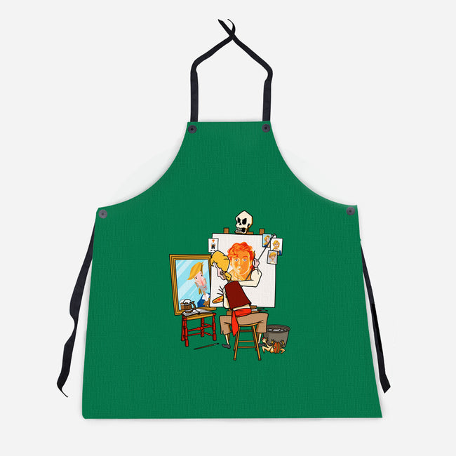 Guybrush Triple Self-Portrait-Unisex-Kitchen-Apron-jasesa