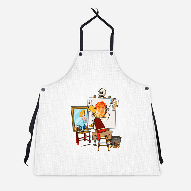 Guybrush Triple Self-Portrait-Unisex-Kitchen-Apron-jasesa