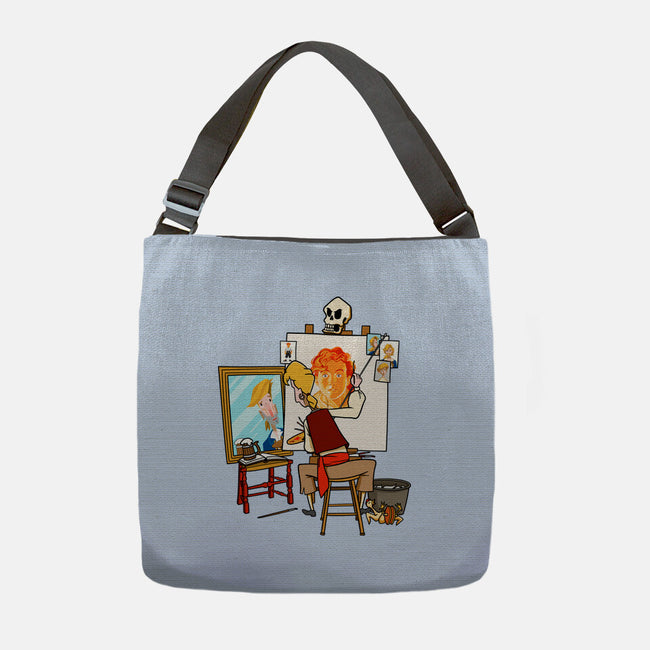 Guybrush Triple Self-Portrait-None-Adjustable Tote-Bag-jasesa