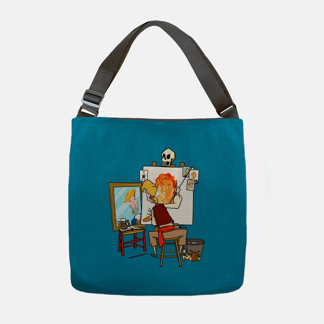 Guybrush Triple Self-Portrait-None-Adjustable Tote-Bag-jasesa