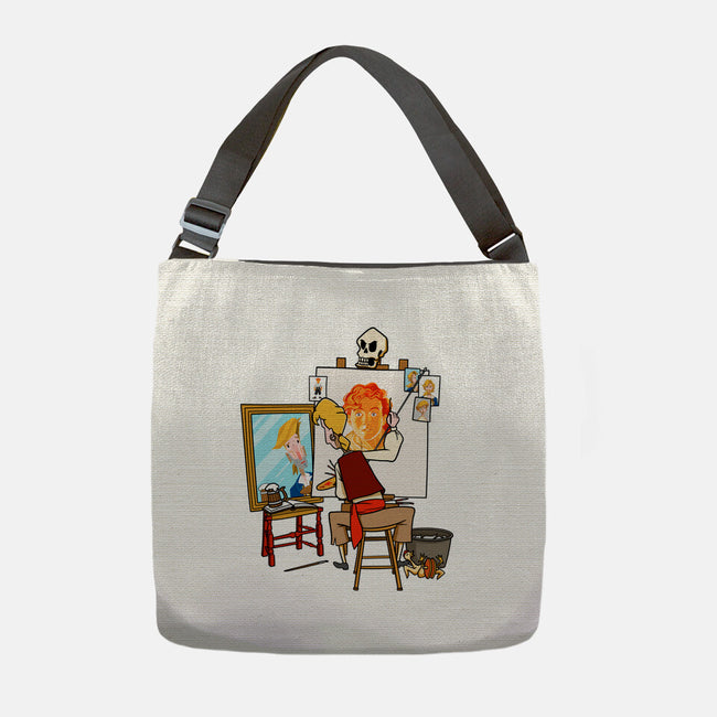 Guybrush Triple Self-Portrait-None-Adjustable Tote-Bag-jasesa