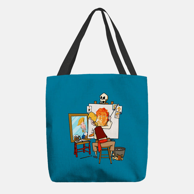 Guybrush Triple Self-Portrait-None-Basic Tote-Bag-jasesa