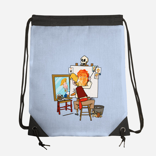 Guybrush Triple Self-Portrait-None-Drawstring-Bag-jasesa