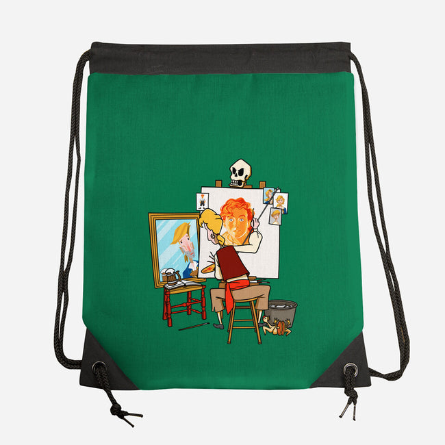 Guybrush Triple Self-Portrait-None-Drawstring-Bag-jasesa