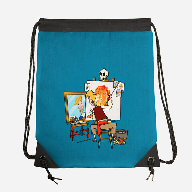 Guybrush Triple Self-Portrait-None-Drawstring-Bag-jasesa