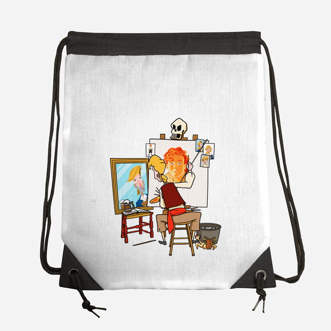 Guybrush Triple Self-Portrait-None-Drawstring-Bag-jasesa