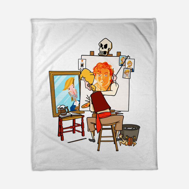 Guybrush Triple Self-Portrait-None-Fleece-Blanket-jasesa