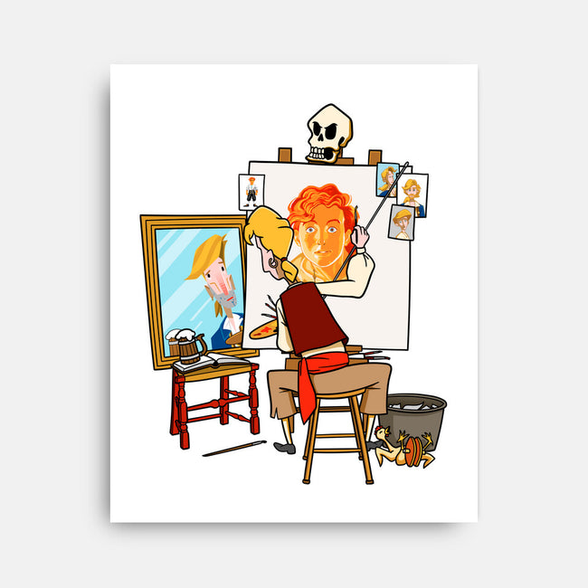 Guybrush Triple Self-Portrait-None-Stretched-Canvas-jasesa
