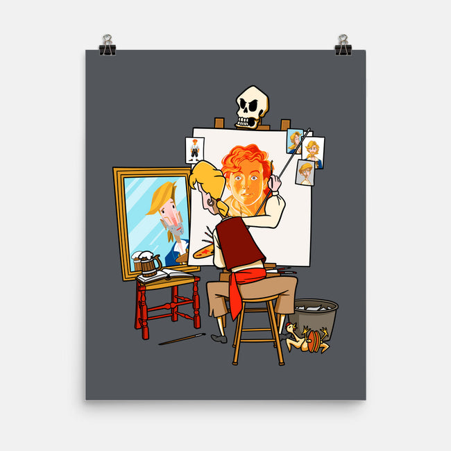 Guybrush Triple Self-Portrait-None-Matte-Poster-jasesa