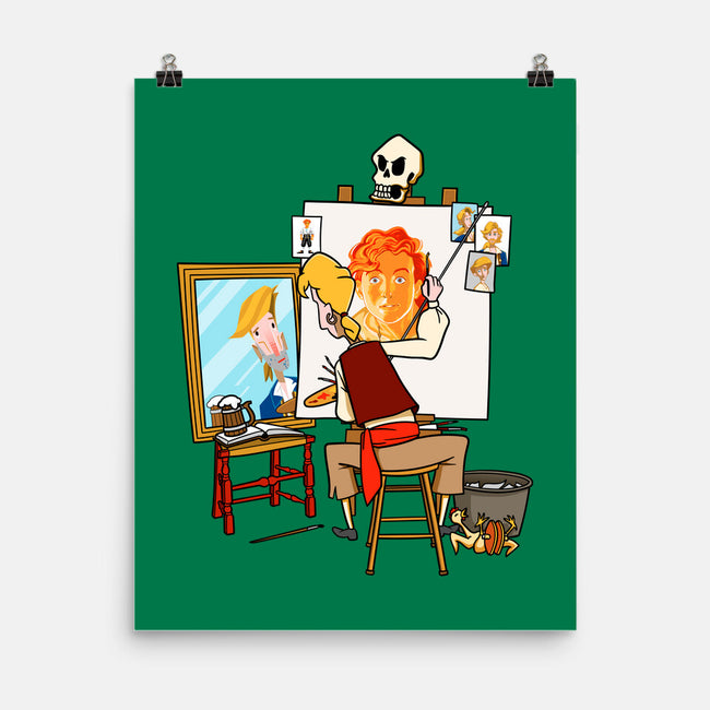 Guybrush Triple Self-Portrait-None-Matte-Poster-jasesa