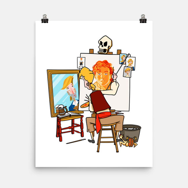 Guybrush Triple Self-Portrait-None-Matte-Poster-jasesa