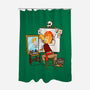 Guybrush Triple Self-Portrait-None-Polyester-Shower Curtain-jasesa