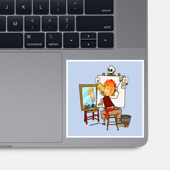 Guybrush Triple Self-Portrait-None-Glossy-Sticker-jasesa
