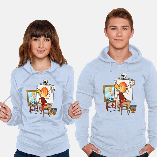 Guybrush Triple Self-Portrait-Unisex-Pullover-Sweatshirt-jasesa