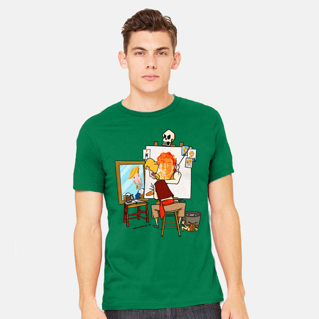 Guybrush Triple Self-Portrait-Mens-Heavyweight-Tee-jasesa