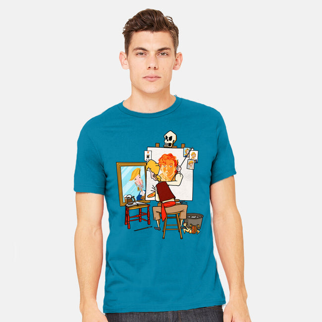 Guybrush Triple Self-Portrait-Mens-Heavyweight-Tee-jasesa
