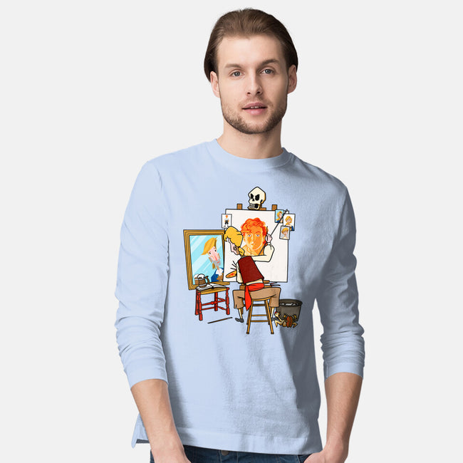 Guybrush Triple Self-Portrait-Mens-Long Sleeved-Tee-jasesa