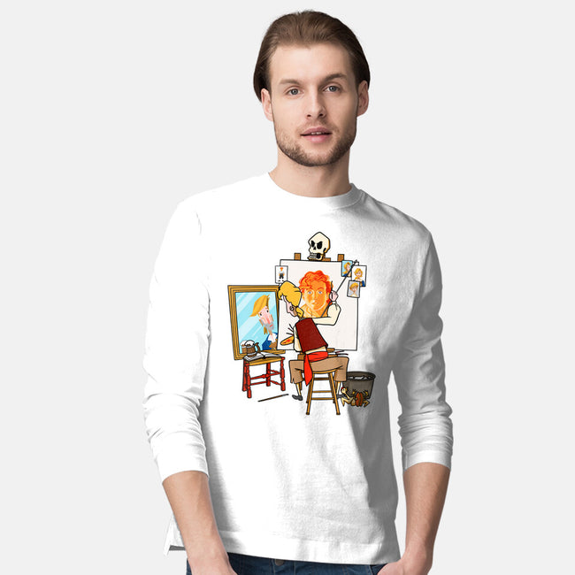 Guybrush Triple Self-Portrait-Mens-Long Sleeved-Tee-jasesa
