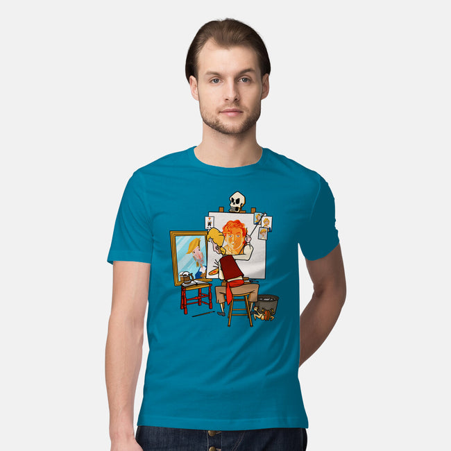 Guybrush Triple Self-Portrait-Mens-Premium-Tee-jasesa