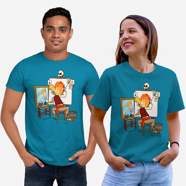 Guybrush Triple Self-Portrait-Unisex-Basic-Tee-jasesa