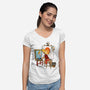Guybrush Triple Self-Portrait-Womens-V-Neck-Tee-jasesa