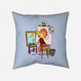 Guybrush Triple Self-Portrait-None-Removable Cover w Insert-Throw Pillow-jasesa