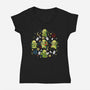 Demon Call-Womens-V-Neck-Tee-Vallina84