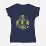 Demon Call-Womens-V-Neck-Tee-Vallina84