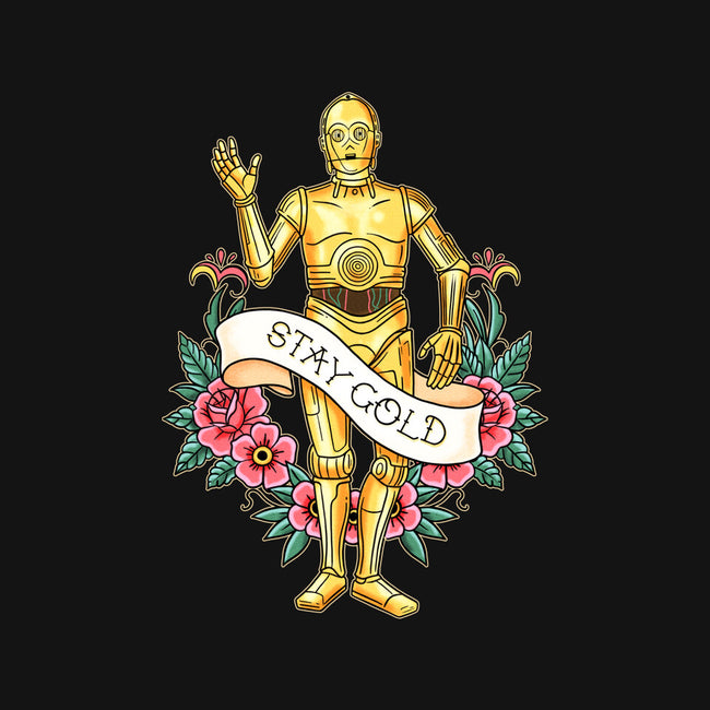 Stay Good Stay Gold-Womens-Fitted-Tee-P1yu5h