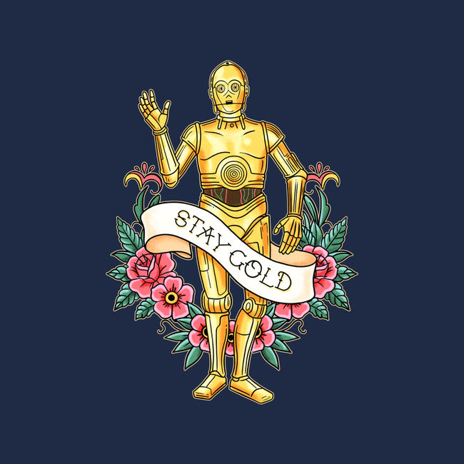 Stay Good Stay Gold-Womens-Fitted-Tee-P1yu5h