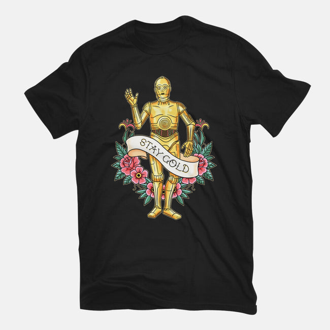 Stay Good Stay Gold-Womens-Fitted-Tee-P1yu5h