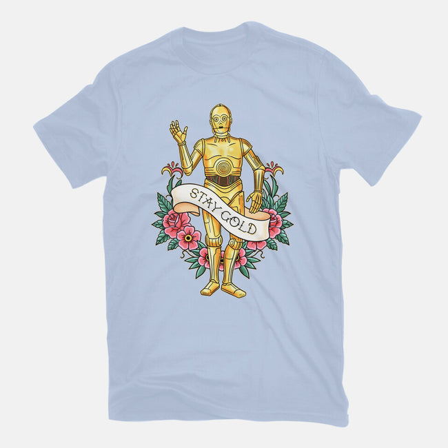 Stay Good Stay Gold-Womens-Fitted-Tee-P1yu5h