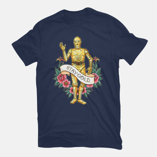 Stay Good Stay Gold-Womens-Fitted-Tee-P1yu5h