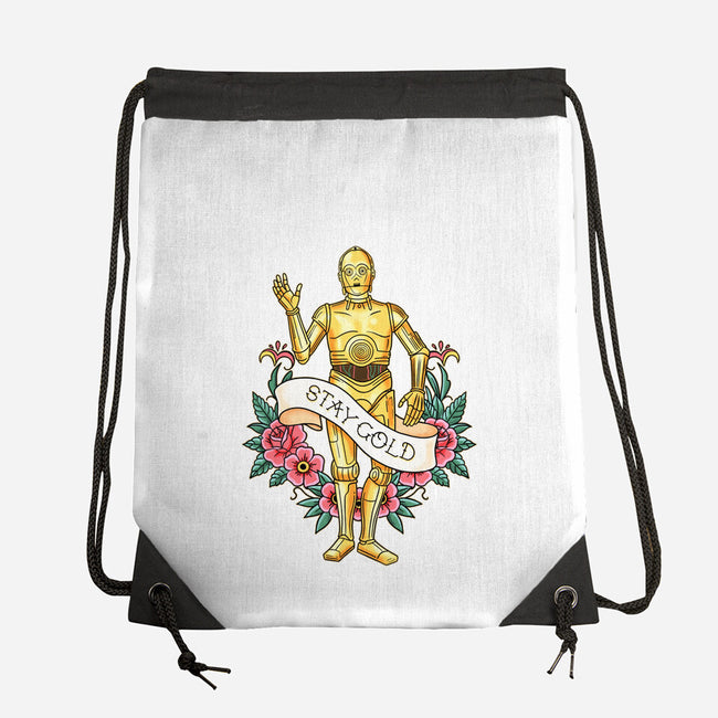 Stay Good Stay Gold-None-Drawstring-Bag-P1yu5h