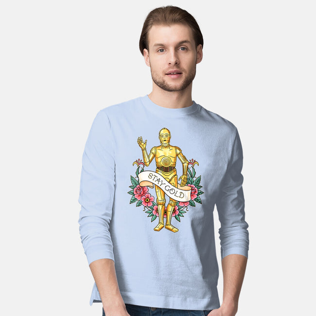 Stay Good Stay Gold-Mens-Long Sleeved-Tee-P1yu5h
