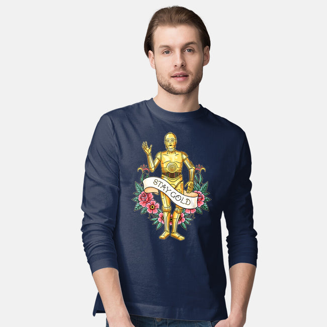 Stay Good Stay Gold-Mens-Long Sleeved-Tee-P1yu5h
