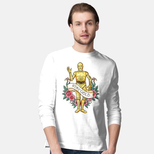 Stay Good Stay Gold-Mens-Long Sleeved-Tee-P1yu5h
