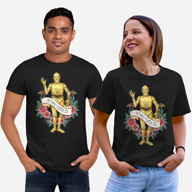 Stay Good Stay Gold-Unisex-Basic-Tee-P1yu5h