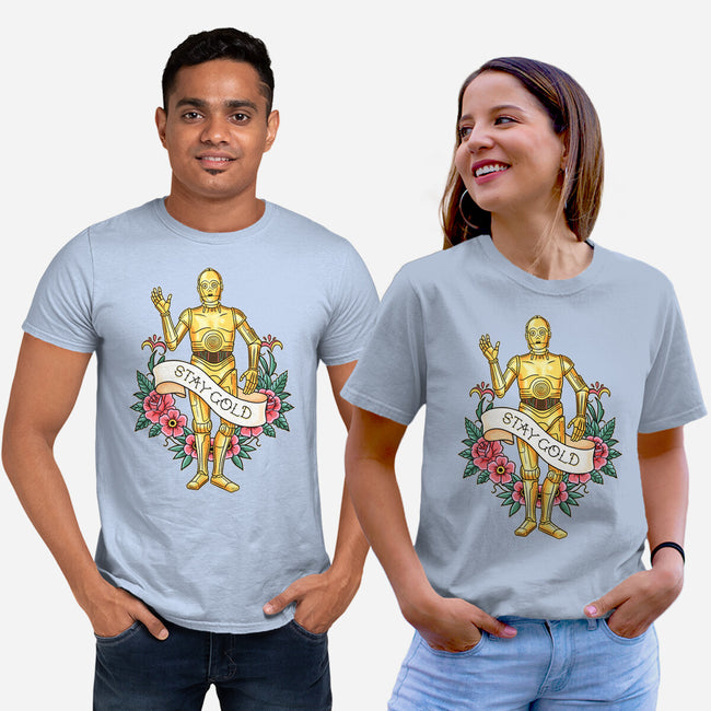 Stay Good Stay Gold-Unisex-Basic-Tee-P1yu5h