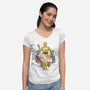 Stay Good Stay Gold-Womens-V-Neck-Tee-P1yu5h