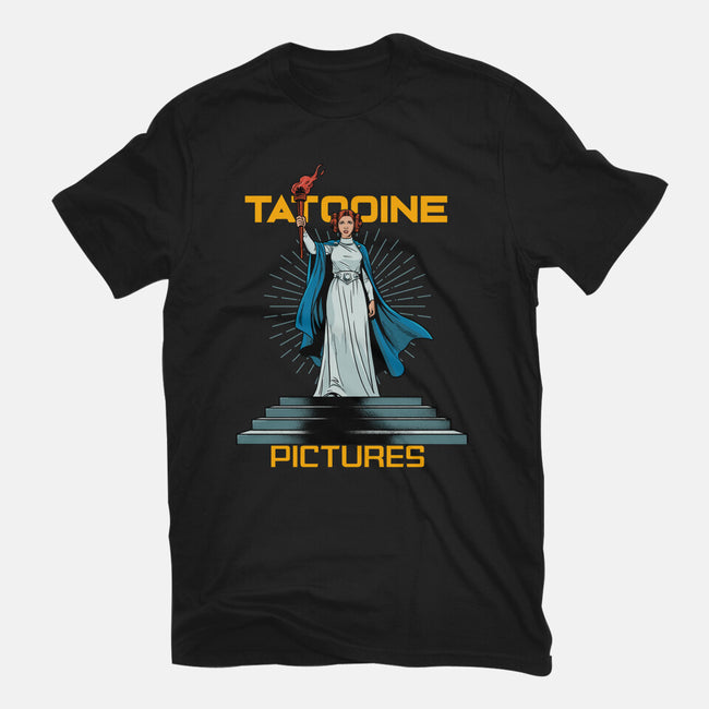 Tatooine Pictures-Womens-Fitted-Tee-P1yu5h